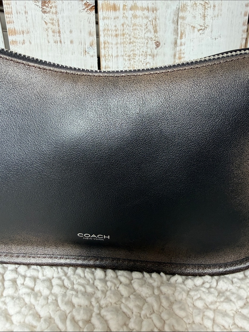 Coach Waverly in black Loved Leather NWT - Picture 3 of 9
